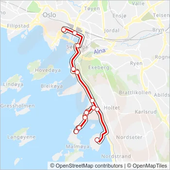 85 Bus Line Map