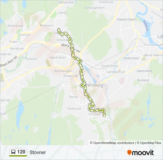 120 Bus Line Map
