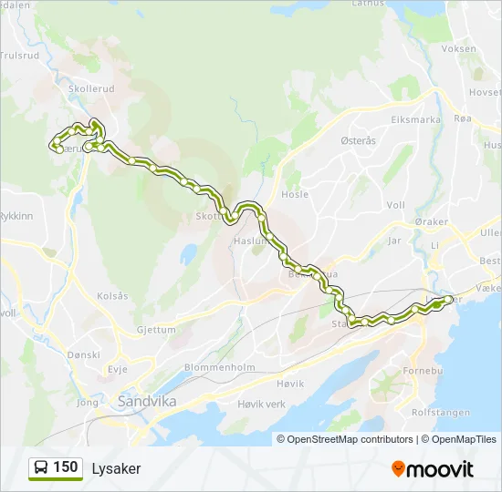 150 Bus Line Map