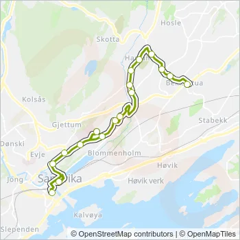 211 Bus Line Map