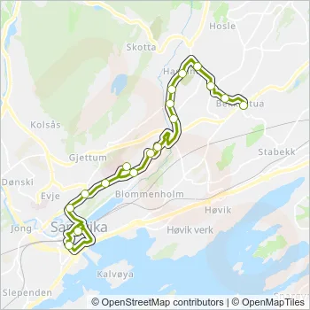 211 Bus Line Map