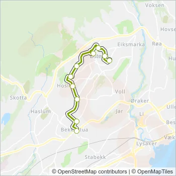 212 Bus Line Map