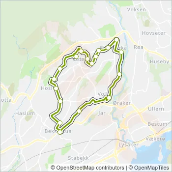 212 Bus Line Map