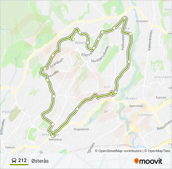 212 Bus Line Map