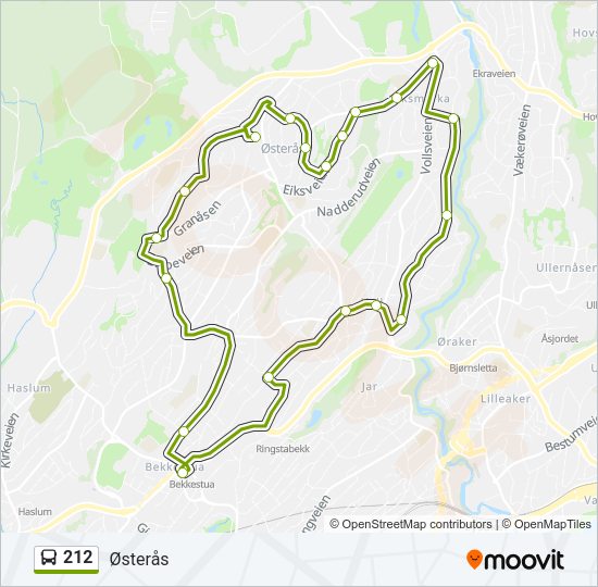 212 Bus Line Map
