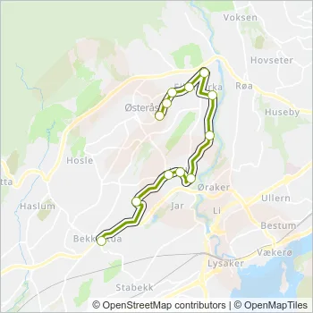 212 Bus Line Map