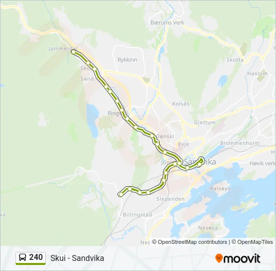 240 Bus Line Map