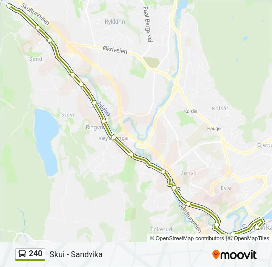 240 Bus Line Map