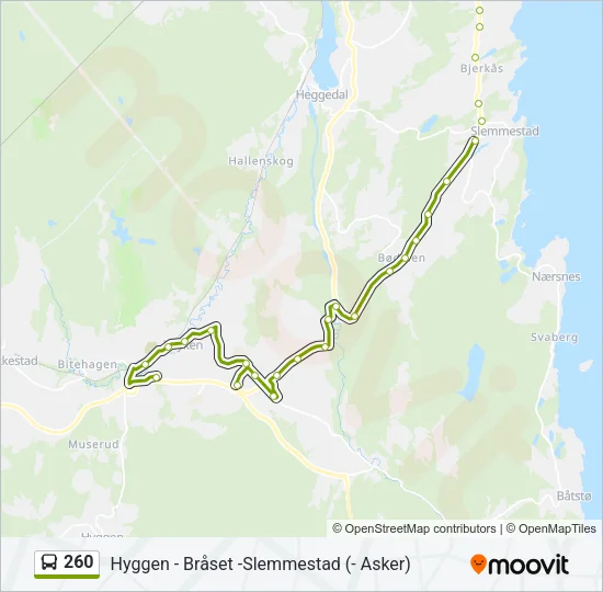 260 Bus Line Map