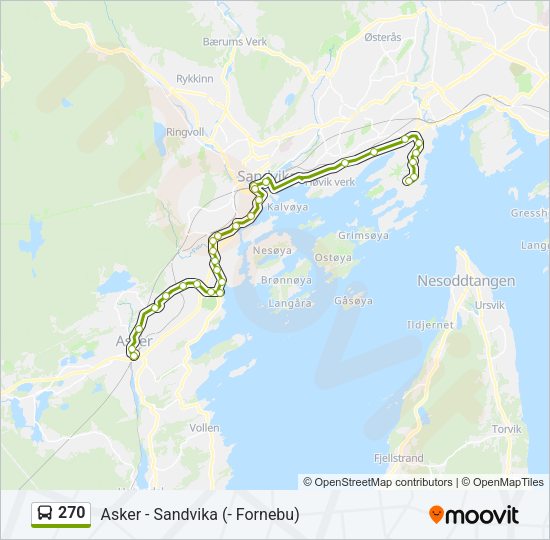 270 Bus Line Map