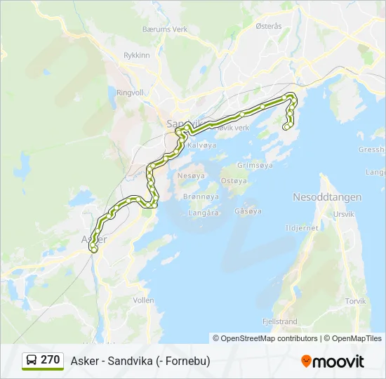 270 Bus Line Map