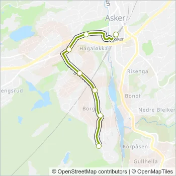 281 Bus Line Map