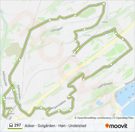 297 Bus Line Map