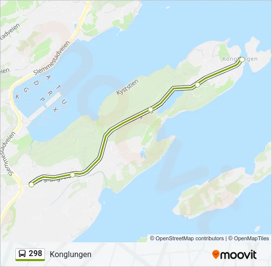 298 Bus Line Map