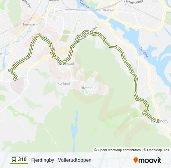 310 Bus Line Map