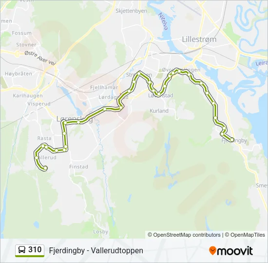 310 Bus Line Map