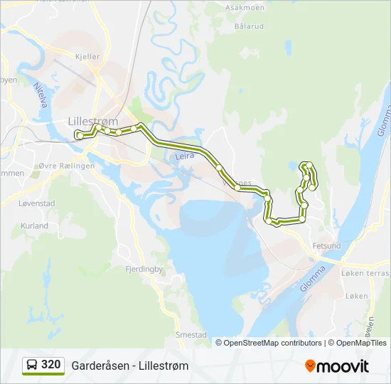 320 Bus Line Map