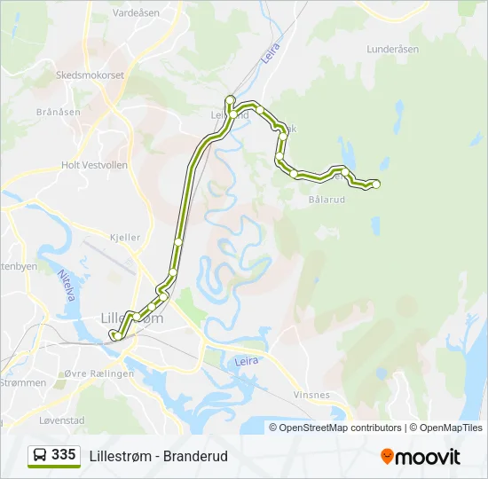 335 Bus Line Map