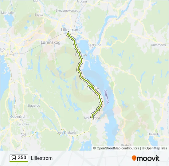 350 Bus Line Map