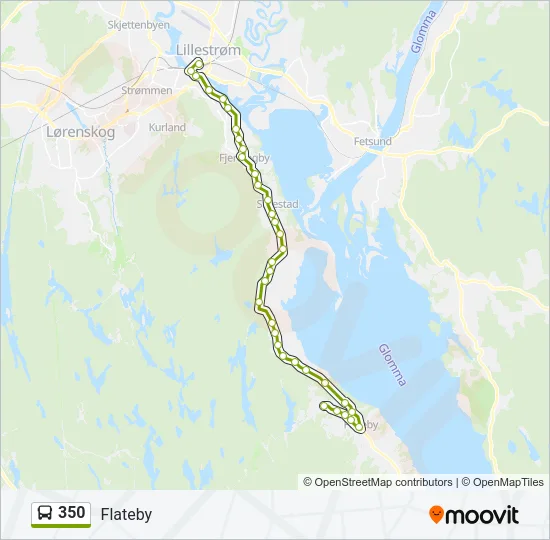350 Bus Line Map