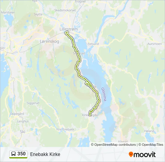350 Bus Line Map