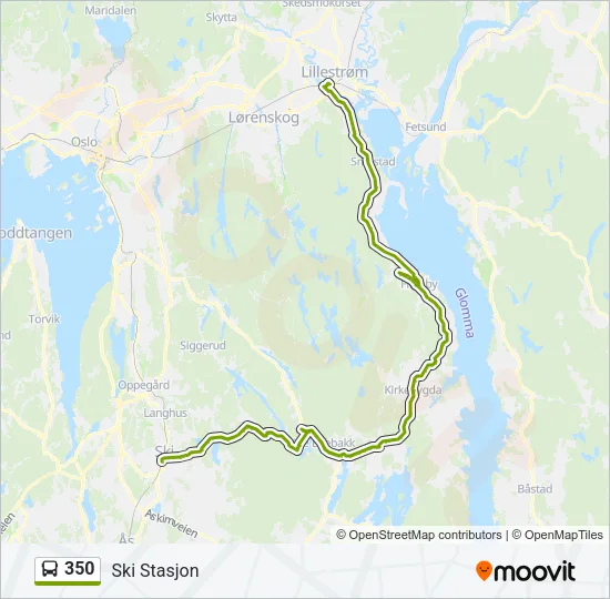 350 Bus Line Map