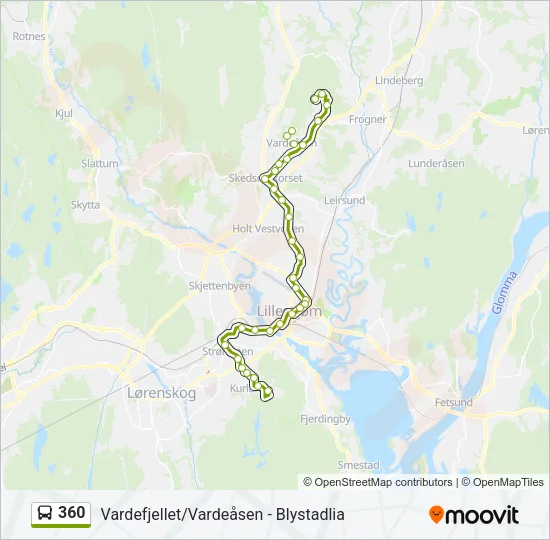 360 Bus Line Map