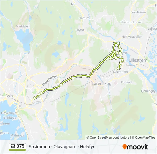 375 Bus Line Map