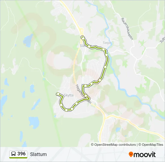 396 Bus Line Map