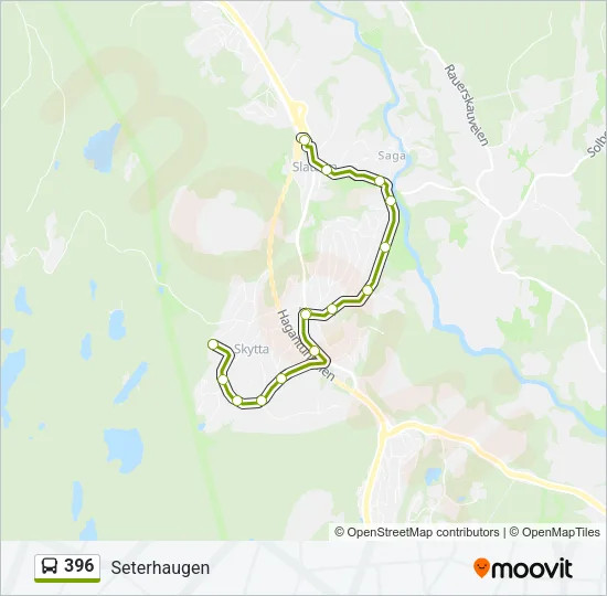 396 Bus Line Map