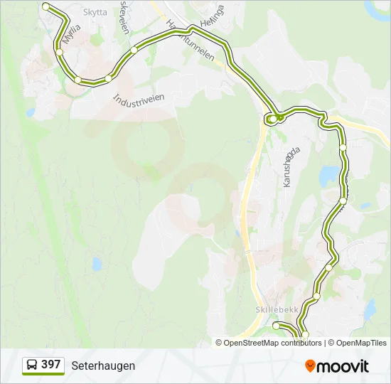 397 Bus Line Map