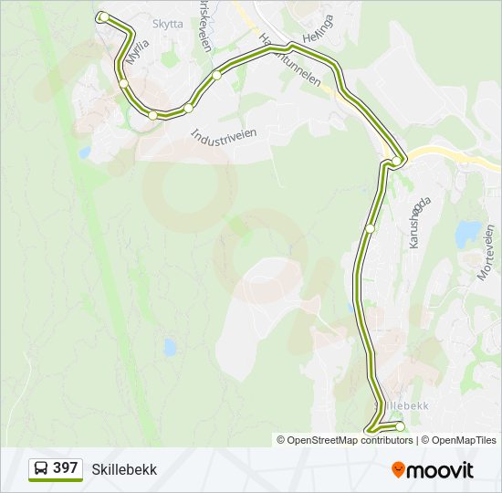 397 Bus Line Map