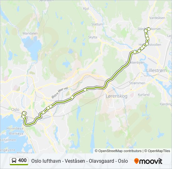 400 bus Line Map