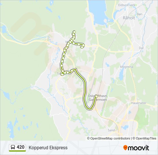 420 bus Line Map