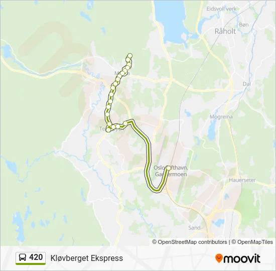 420 Bus Line Map