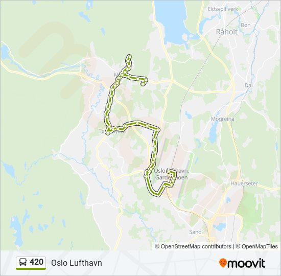 420 bus Line Map