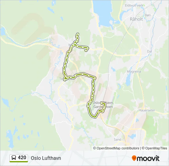 420 Bus Line Map