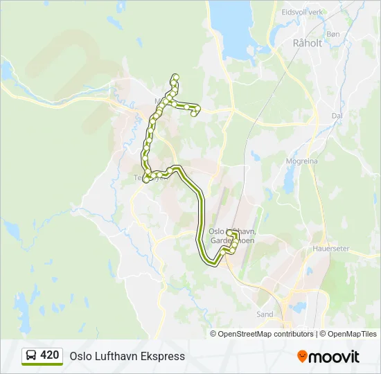 420 Bus Line Map