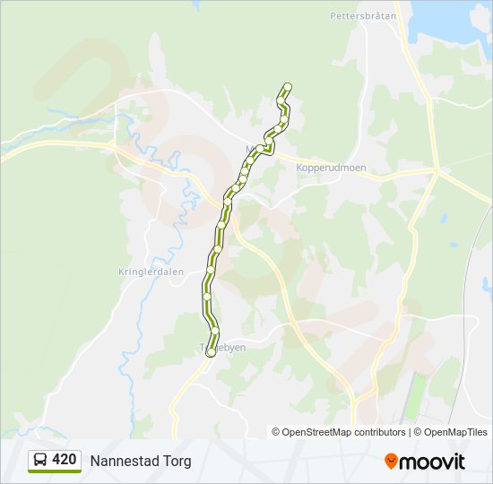 420 bus Line Map