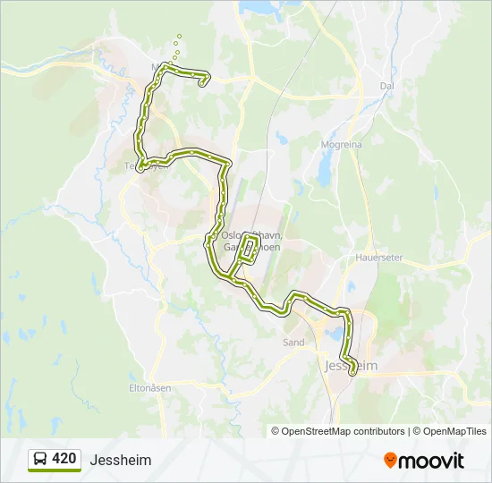 420 Bus Line Map