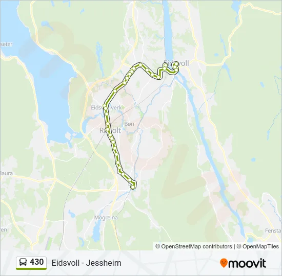 430 Bus Line Map