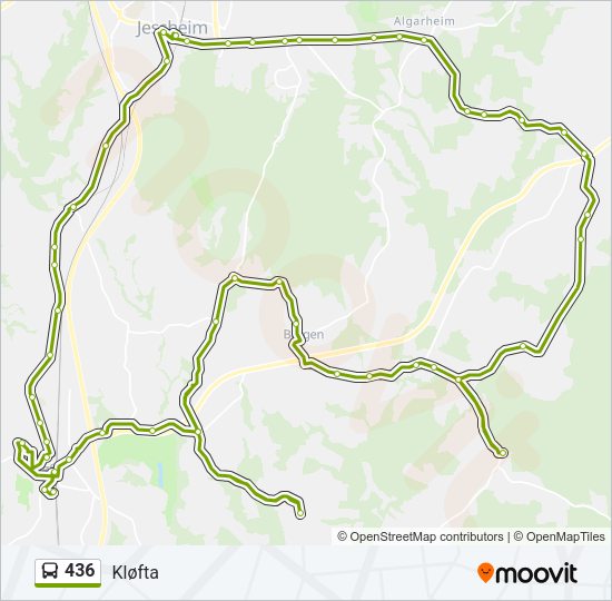 436 Bus Line Map