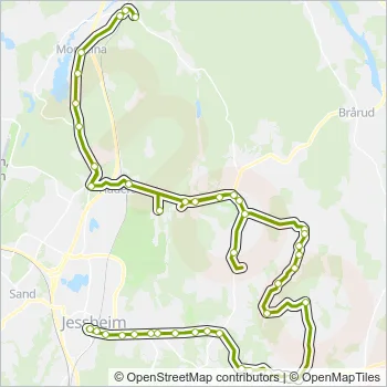 437 Bus Line Map