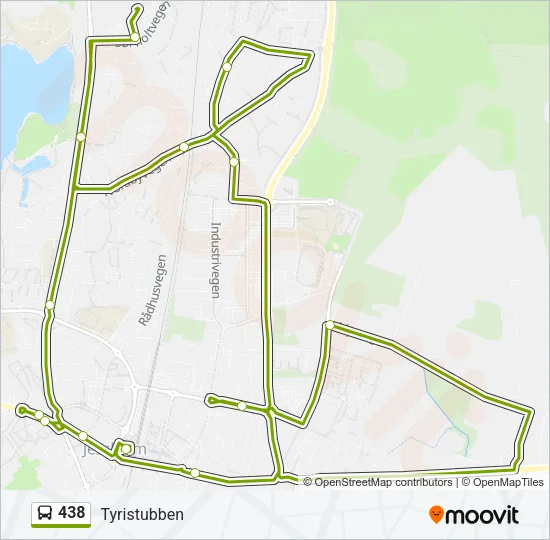438 Bus Line Map