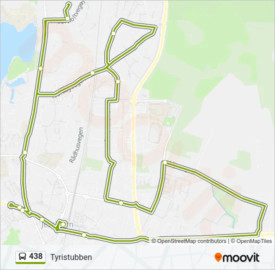 438 Bus Line Map