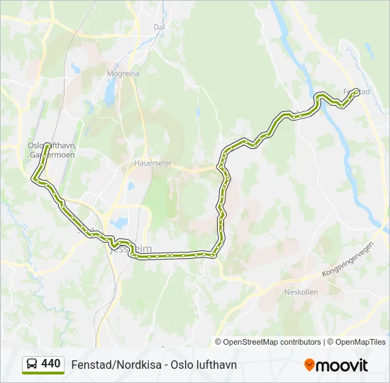 440 Bus Line Map