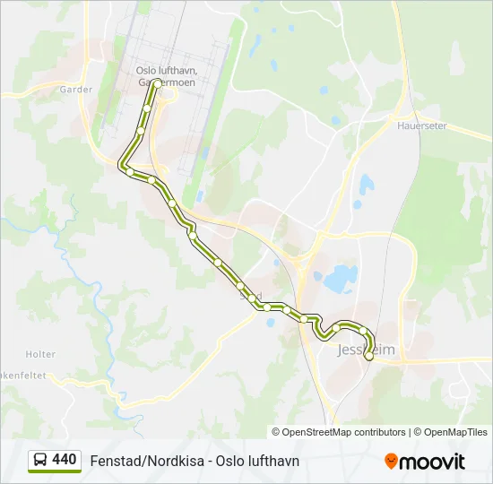 440 Bus Line Map