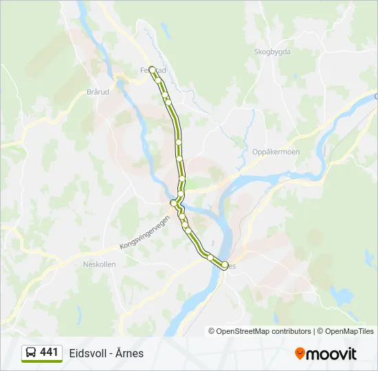 441 Bus Line Map