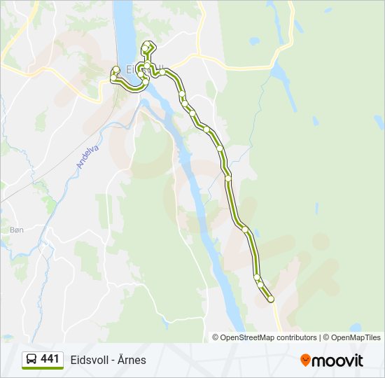 441 bus Line Map