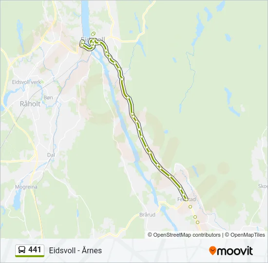 441 Bus Line Map